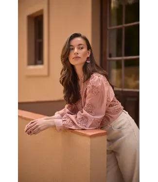 NUKUS NKF02156/Rose  Antonella Blouse Paillet Flower