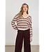 NUKUS NKF03054/SandRose  Kim Pullover Stripe