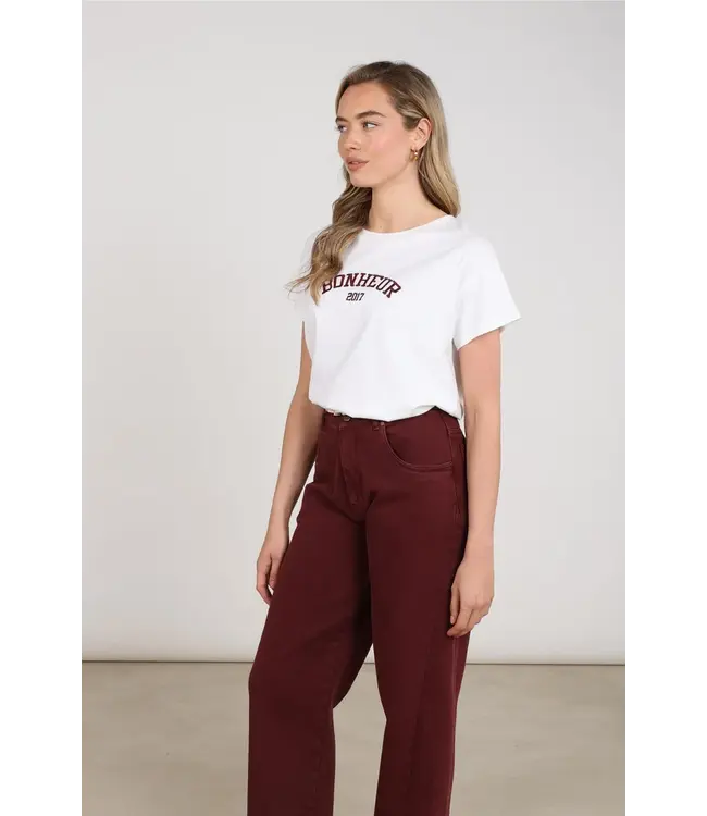 NKF04020/OffwhiteCherry  Senna T-shirt