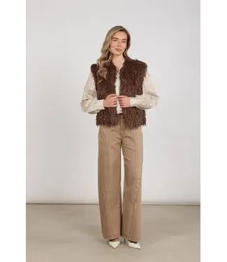 NUKUS NKF08026/Taupe  Mila Gilet Feather