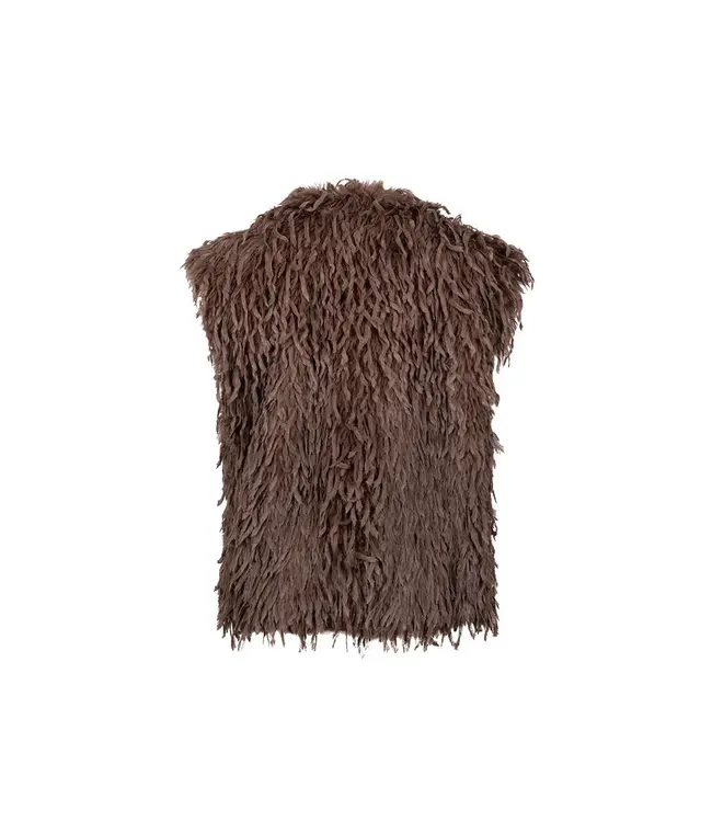 NKF08026/Taupe  Mila Gilet Feather