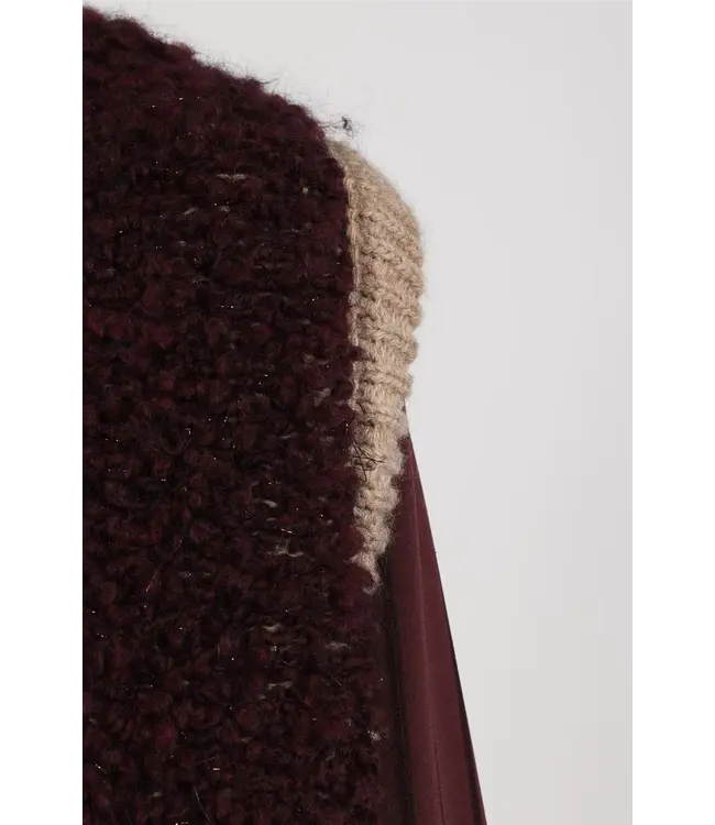 NKF08031/CherryTaupe  Lana Gilet