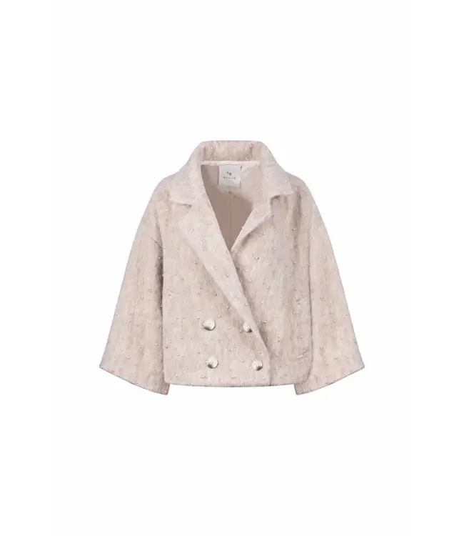 NKF13149/Sand  Danique Jacket Pearls