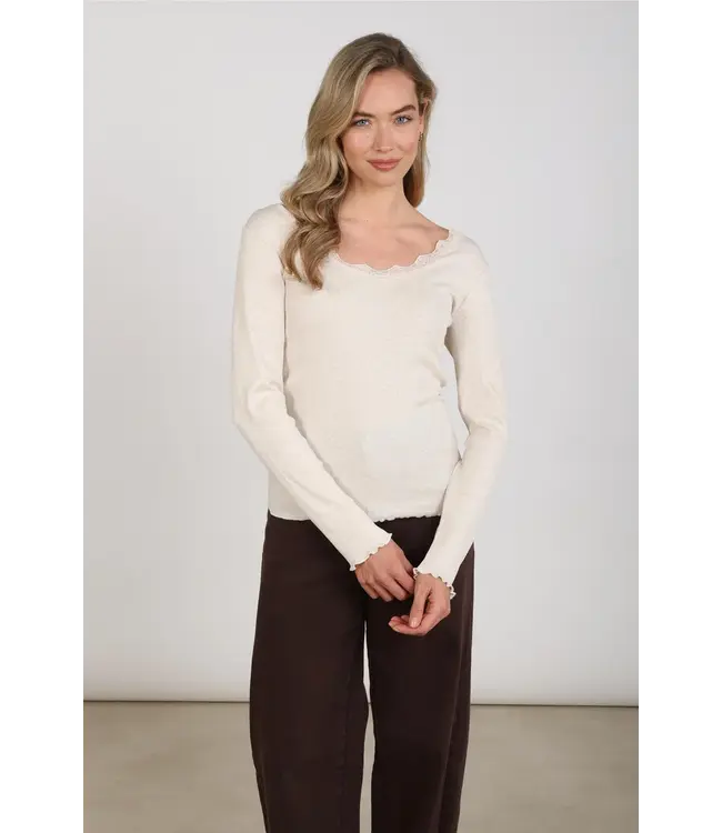 NKF01101/Sand  Mika Top Lace