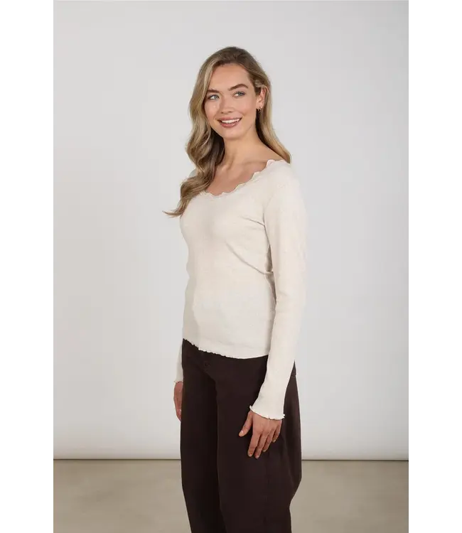 NKF01101/Sand  Mika Top Lace