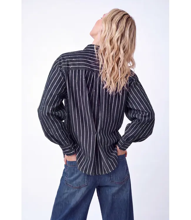 CR0739/NavyBlue  Lone Blouse
