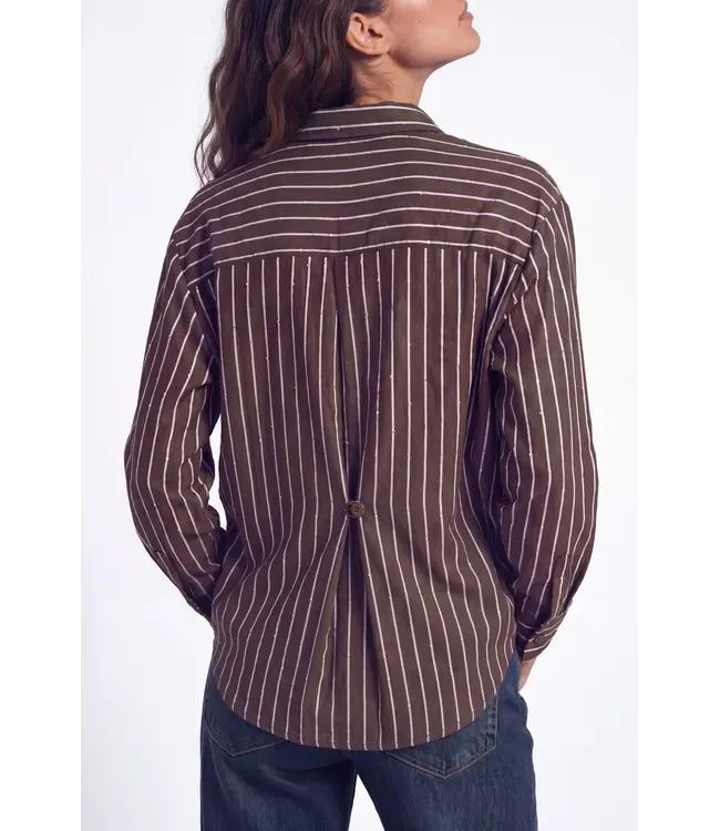 CR0739/Brown  Lone Blouse