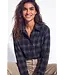 Florez CR0752/BlueCheck  Demie Blouse