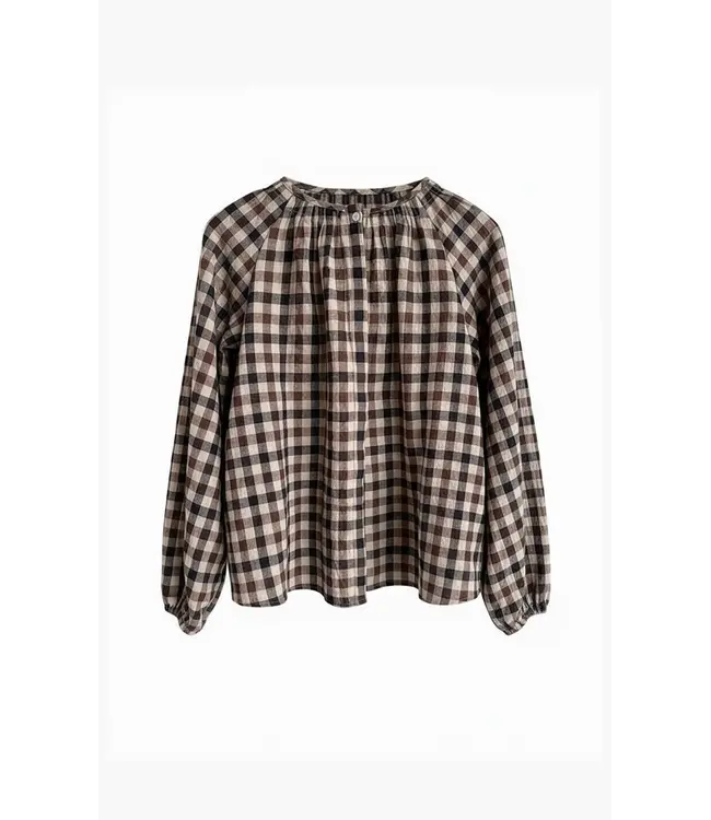 PeerW6Blouse-Brown/Black/SandCheck  Blouses