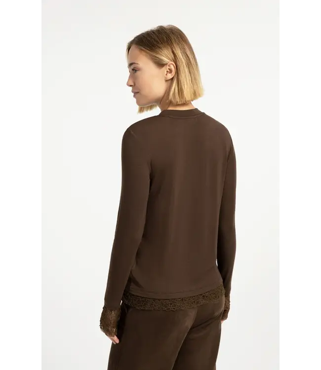 01-709422-609/90814  Long sleeve jersey top with lace details
