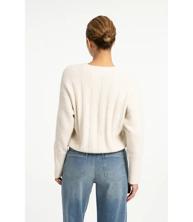 01-000631-609/990802  Sweater with batwing sleeves and drawcord at the hem