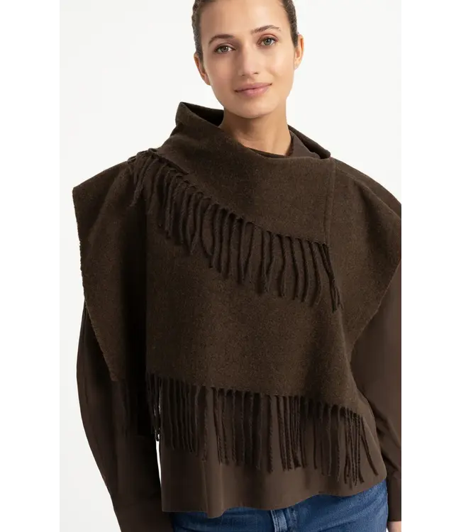 03-501059-609/90814  Scarf wrap with twisted fringes