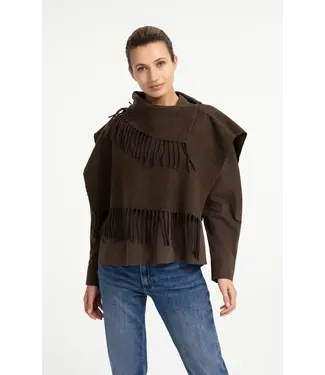 YAYA 03-501059-609/90814  Scarf wrap with twisted fringes