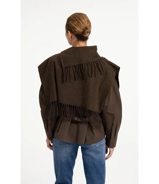 03-501059-609/90814  Scarf wrap with twisted fringes