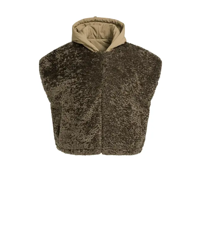 02-021009-609/90814  Reversible bodywarmer with hood