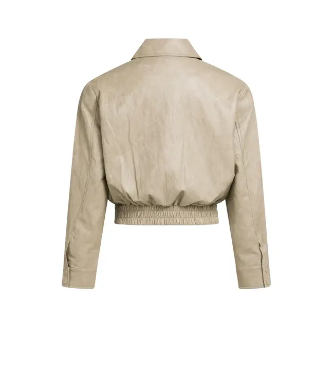 02-009085-609/61315  Cropped faux leather jacket
