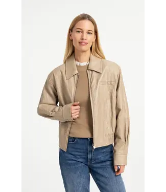 YAYA 02-009085-609/61315  Cropped faux leather jacket