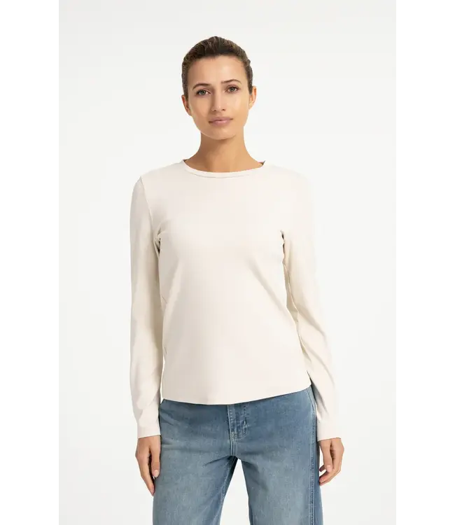 01-719040-609/30905  T-shirt with round neck and long sleeves