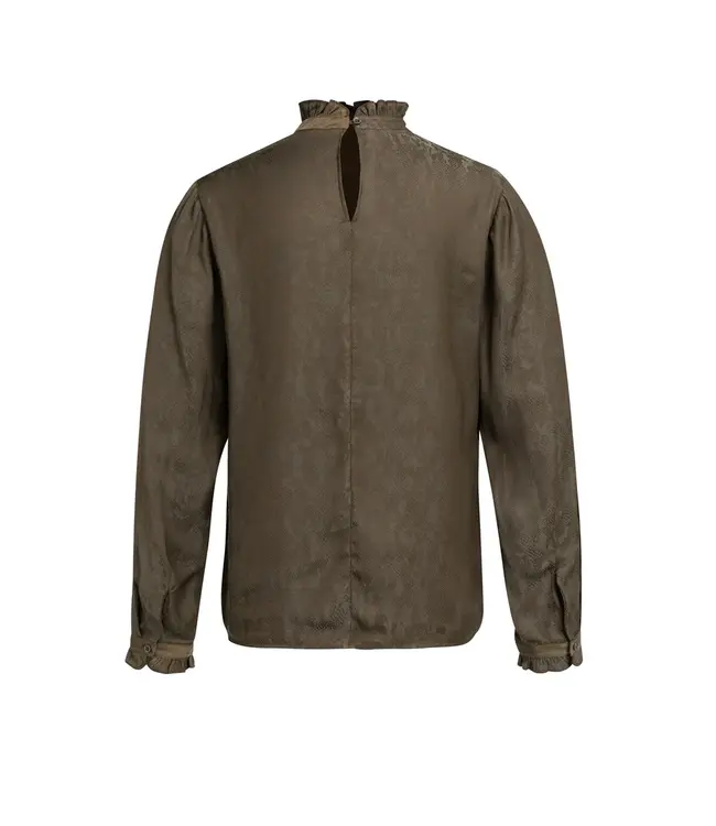 01-701414-609/908141  Long sleeve top with ruffle details