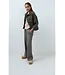 YAYA 01-301284-609/939131  Woven wide leg check trousers with pleat details
