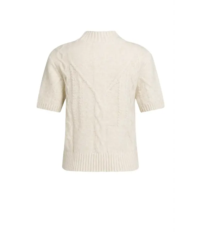 01-000639-609/990802  Cable knit sweater with short sleeves
