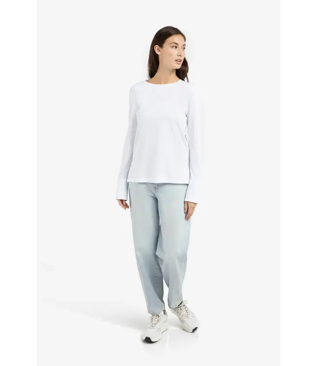 01-709321/00000  Jersey top with long sleeves and woven cuffs