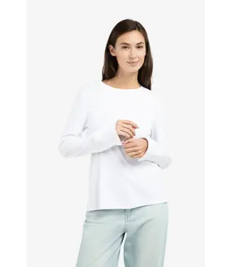 YAYA 01-709321/00000  Jersey top with long sleeves and woven cuffs
