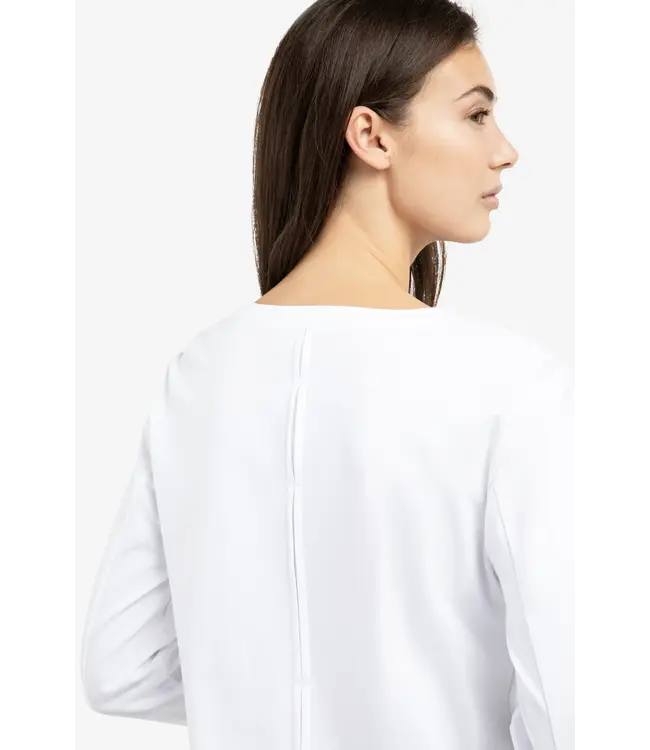 01-709321/00000  Jersey top with long sleeves and woven cuffs