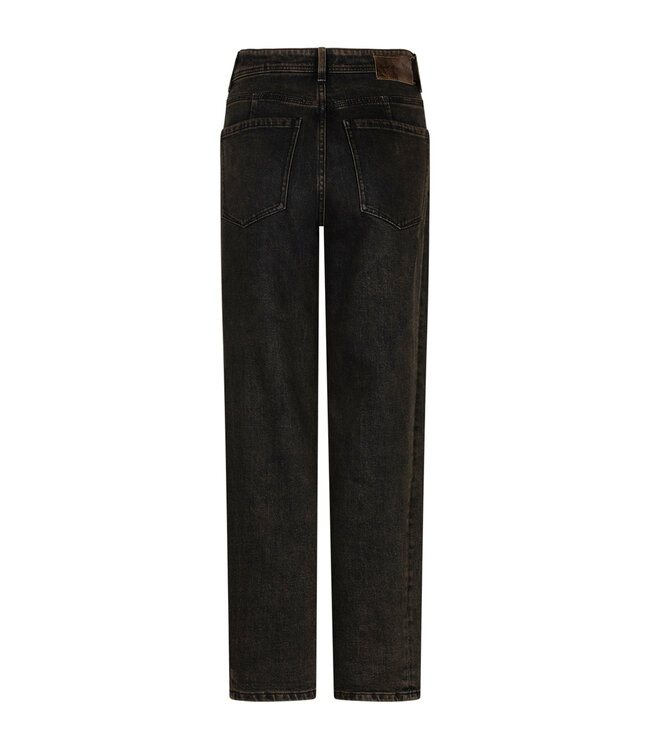 SRB5031/brown black-L31 Caitlina side patch denim overdye