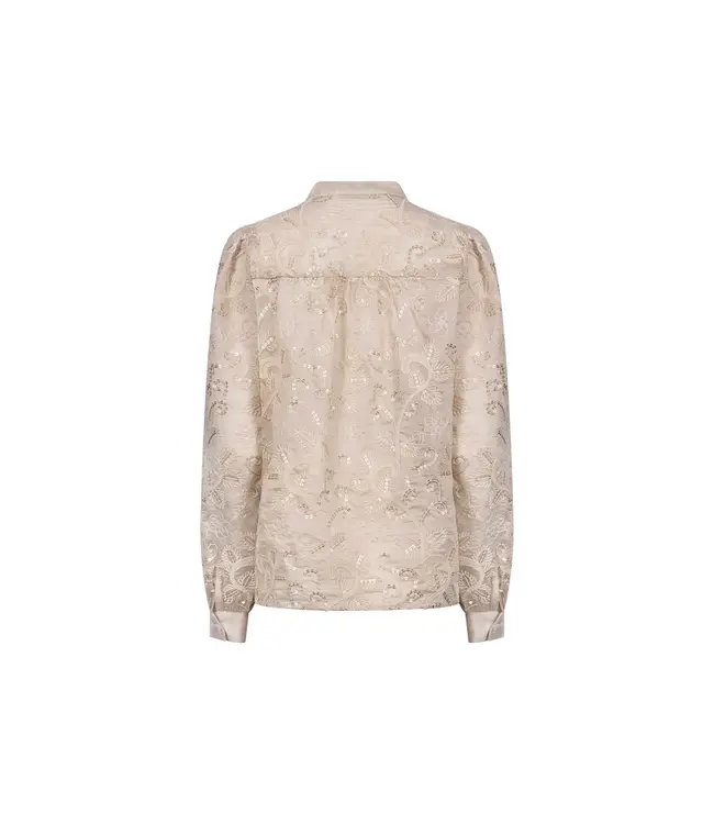 NKF02178/Sand  Antonella Blouse Embroidery