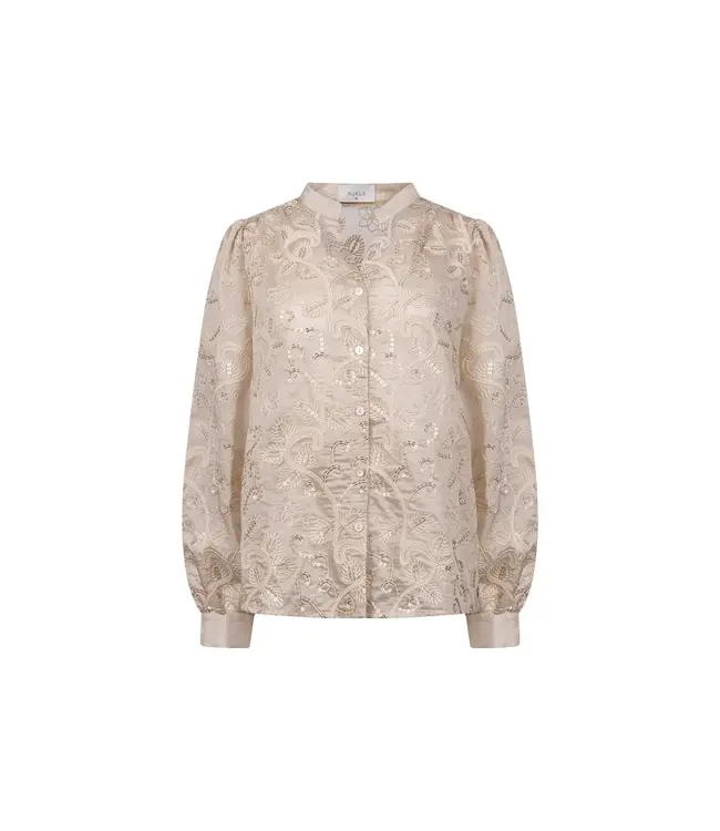 NKF02178/Sand  Antonella Blouse Embroidery