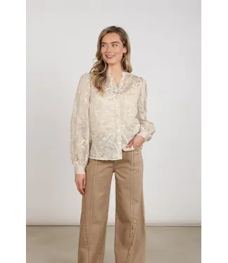 NUKUS NKF02178/Sand  Antonella Blouse Embroidery