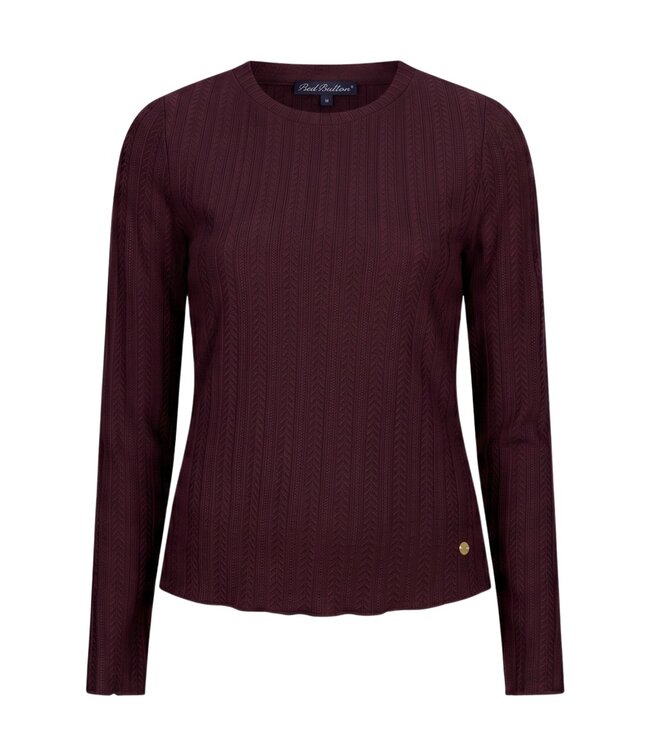 SRB5162/burgundy Top fine knit