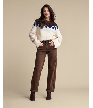Red Button SRB5145/ecru/navy Isle sweater