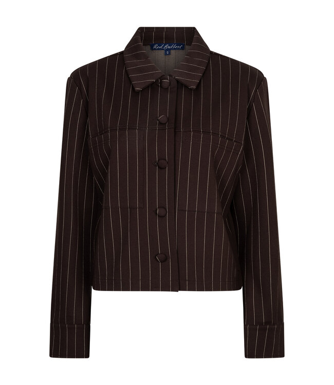 SRB5028/espresso Jacket punta pinstripe