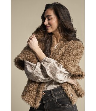 Red Button SRB5065/cafe noir Freddie fake fur
