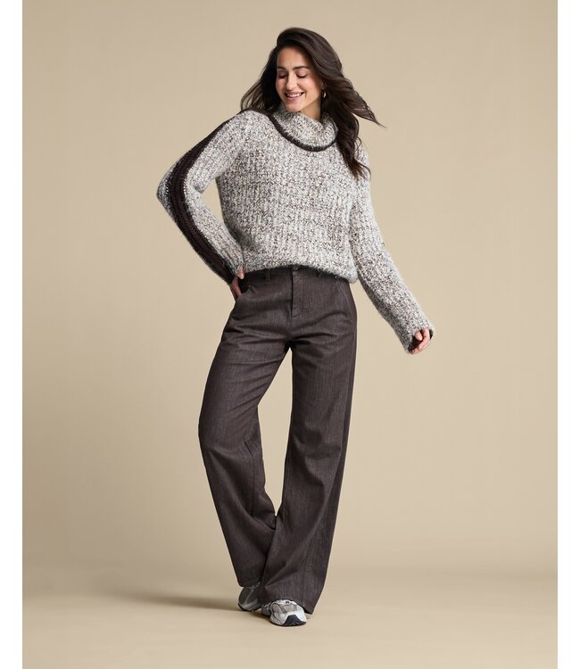 SRB5018/Brown Cocoon sweater