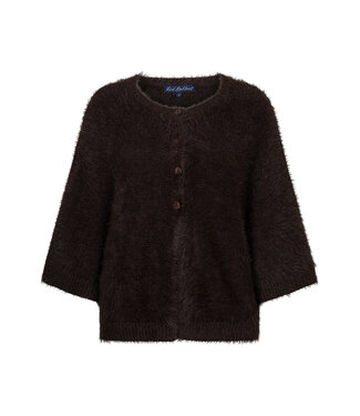Red Button SRB5034/espresso Cardigan fuzzy poncho