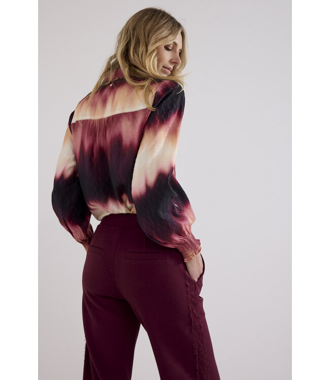 C19-21-301/100005-PrintPomegranate Blouse Autumn Tie Dye