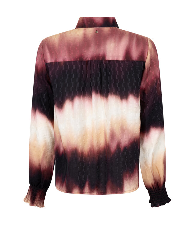 C19-21-301/100005-PrintPomegranate Blouse Autumn Tie Dye