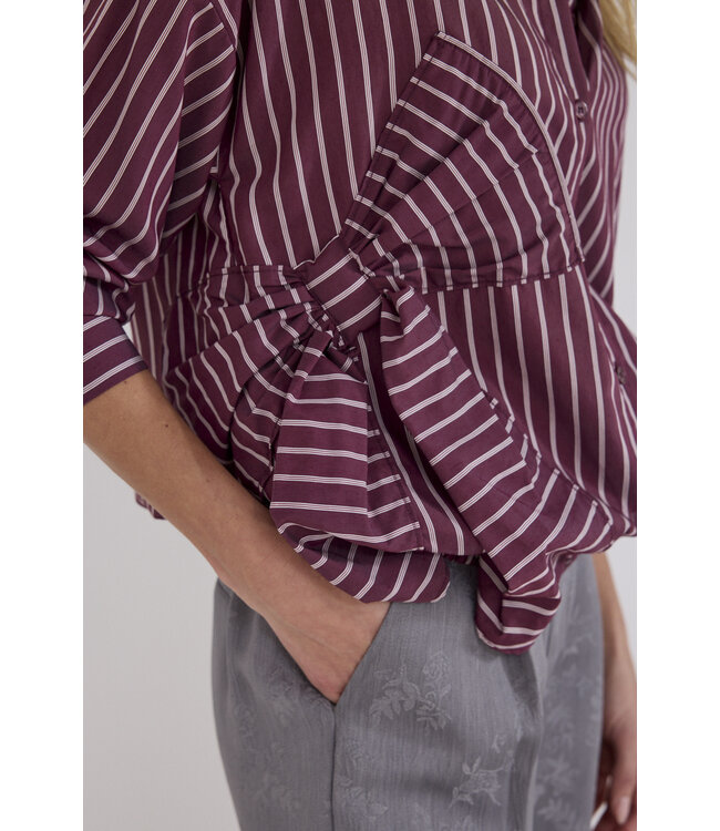 C51-21-301/004580-Pomegranate Blouse Bow Applique