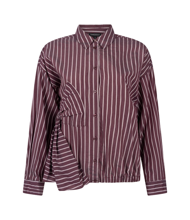C51-21-301/004580-Pomegranate Blouse Bow Applique