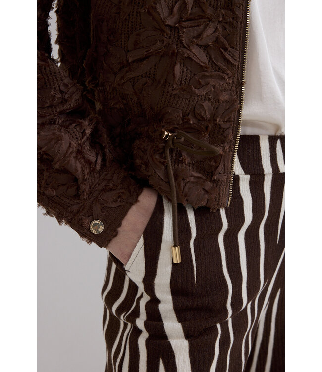C39-21-801/002650-Chocolate Fancy Lace Jacket