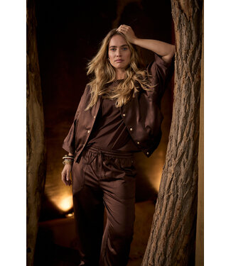 Tramontana C06-21-801/002650-Chocolate Short-Sleeve Jacket Elastic