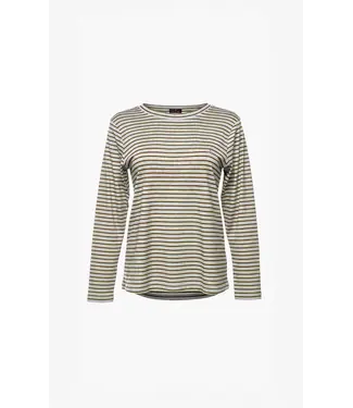 Aimée the Label ZenoLucaW6STRIPEDLS-BrownStripe  Longsleeves
