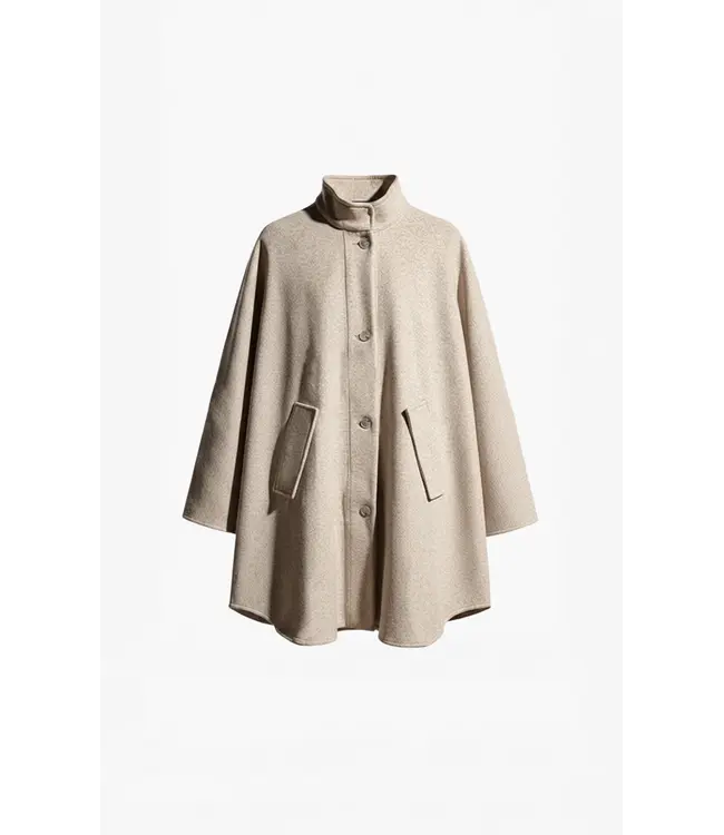 TokyoW6poncho-SandMelange  Winter coats