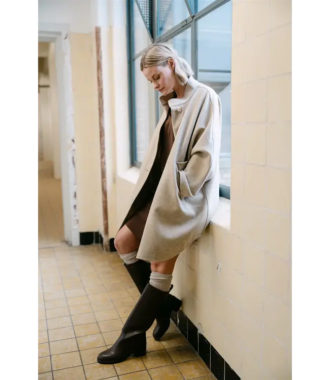 TokyoW6poncho-SandMelange  Winter coats
