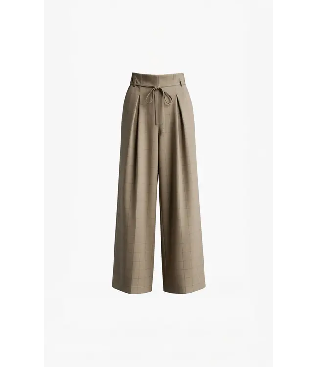 NykW6Trousers-SandCheck  Long pants
