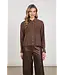NUKUS NKF02155/Chocolate  Alice Blouse Stripes Embroidery