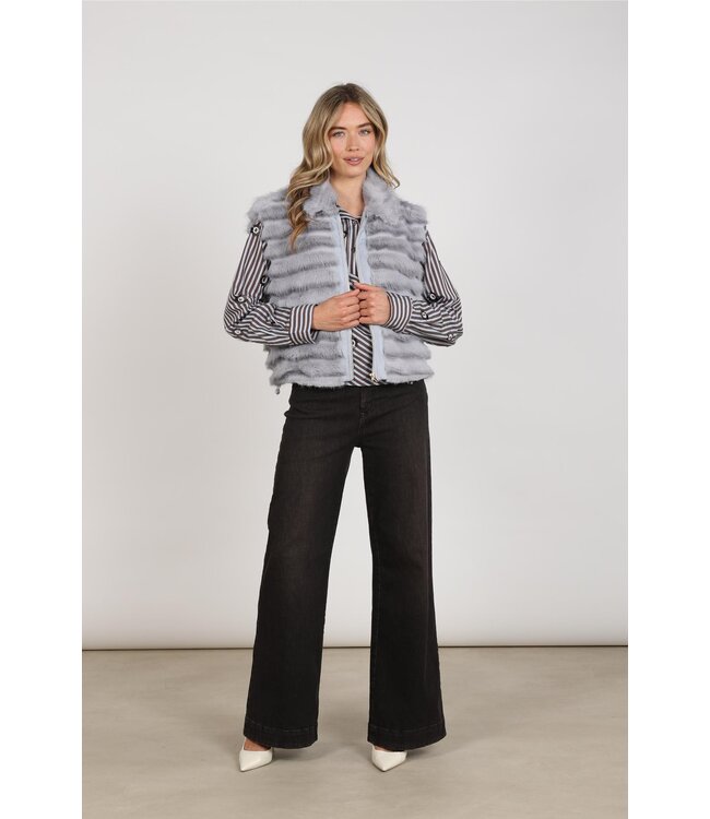 NKF08035/Sky  Harriet Gilet Zipper